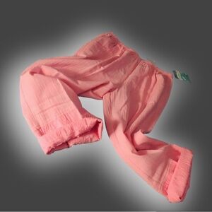 Lulu-B Gauze Wide-leg Capris / Cover-Up • Newport Beach Boardwalk CA • New NWT